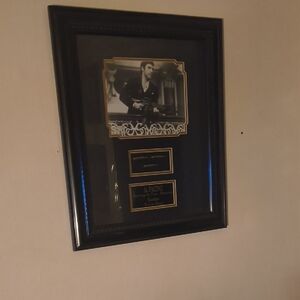 Black Framed Scarface Movie Memorabilia